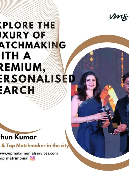 I was thrilled to receive the "Best Matchmaking Service of the Year" award from Bollywood actress Prachi Desai. This recognition is a testament to my personalized approach and commitment to creating meaningful, successful marriages.