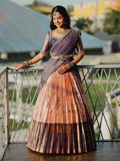 Anthariya by Nidhi Gowda - Custom Bridal & Occasion Wear Upcycled Kanjivaram Lehengas (Langa Voni) photo 6