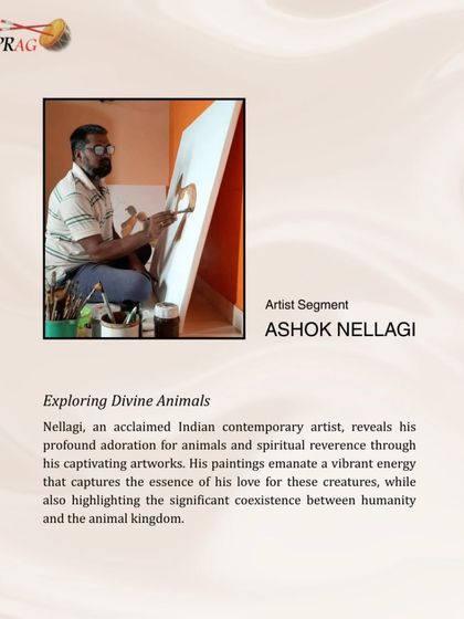 Meet Ashok Nellagi, an acclaimed artist who reveals his profound adoration for animals and spiritual reverence through his captivating paintings of bulls and other divine creatures.