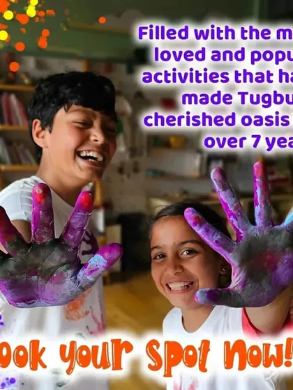 The joy of getting your hands covered in paint is a core memory for many kids at Tugbug. Our parties are always filled with these art-tastic moments.