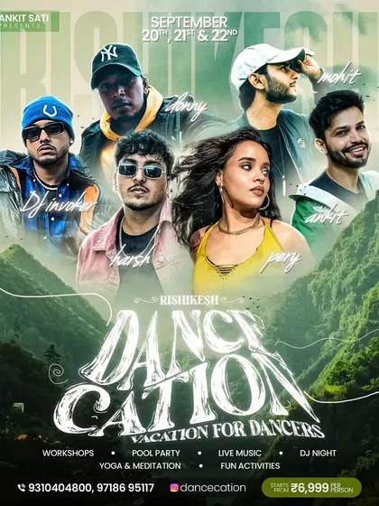 The full lineup for the DanceCation event. It's a great chance to learn from a diverse group of choreographers and artists in a beautiful location.