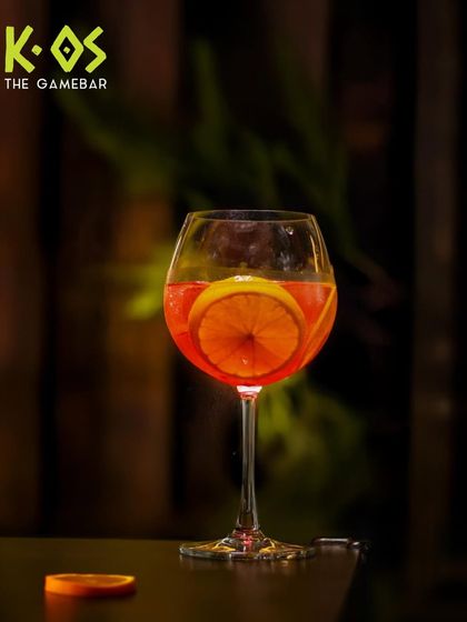 Bright sip, bold vibe. This citrus-forward cocktail is perfect for leveling up your night at K-OS.