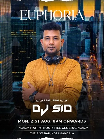 A flyer for 'Euphoria' at The Fixx, a night designed to make you lose yourself in the music.