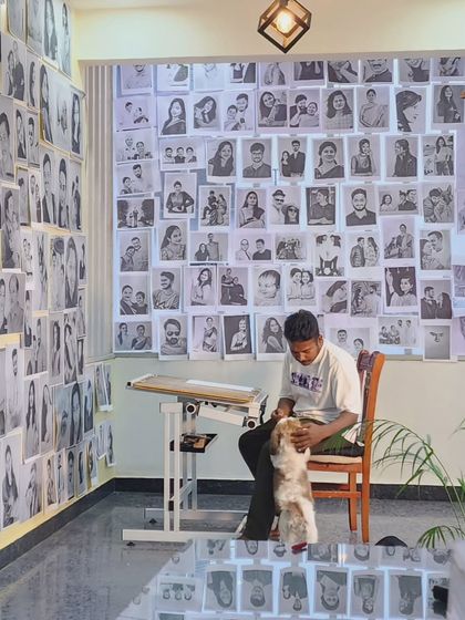 Me and Rio taking a break in the studio. He's the best company a 'Kanasugara' (dreamer) could ask for.