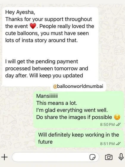 Nothing makes the late nights and last minute panics worth it more than messages like this. We live for happy clients and are so glad when our work brings a little bit of magic to an event.