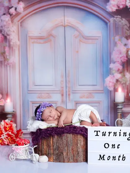 Welcoming a newborn is a once-in-a-lifetime moment. We specialize in gentle, safe newborn photography, capturing their tiny features in a peaceful, dreamy setting like this floral unicorn theme.