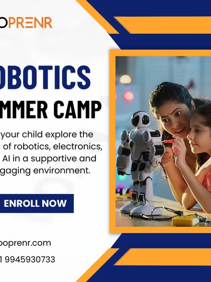 Let your child explore the world of robotics, electronics, and AI in a supportive and engaging environment at our summer camp.