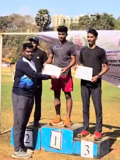 A proud podium moment at the Mumbai Suburban Senior District Athletics Meet. My athletes performed exceptionally well, qualifying for the State meet.