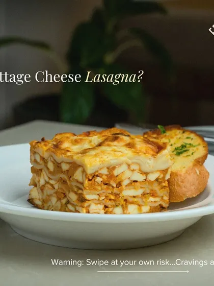 For when you need something truly comforting, I recommend my Cottage Cheese Lasagna. It's layered with soft pasta, a rich tomato sauce, and creamy cottage cheese, then baked until golden.