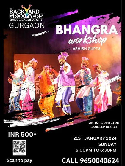 Who doesn’t love Bhangra? This poster announces our high-energy Bhangra workshop, where you can learn a full choreography on a classic Punjabi track in a single class.