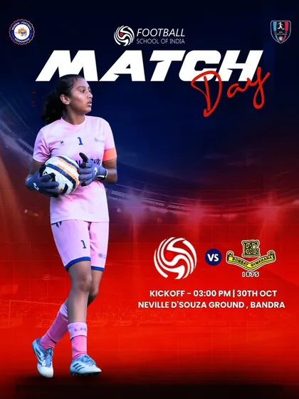 Our goalkeeper is ready. A matchday poster showcasing the focus and determination of our last line of defense.