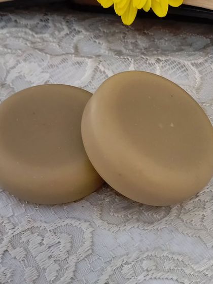 Two bars of my unscented Mild Soap. Simple, pure, and perfect for the most delicate skin types.