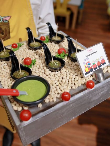 Elegant and tasty bites like these Hara Bhara Kebabs are part of our diverse menu. We ensure the food presentation is as impressive as the taste.