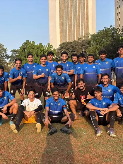 Our Division 3 team celebrating their first MFA game win under the leadership of Coach Mohit Singh.