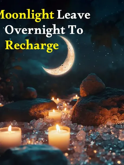 The moon is a powerful source of cleansing energy. Leaving your crystals under the moonlight overnight, especially during a full moon, recharges their natural vibrations.