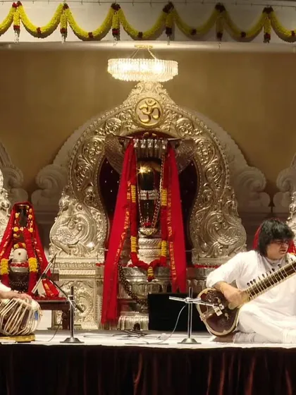 A collection of images from various concerts with the one and only Pandit Niladri Kumar ji. Whether on the sitar or his Zitar, every concert with him is a masterclass in creativity.