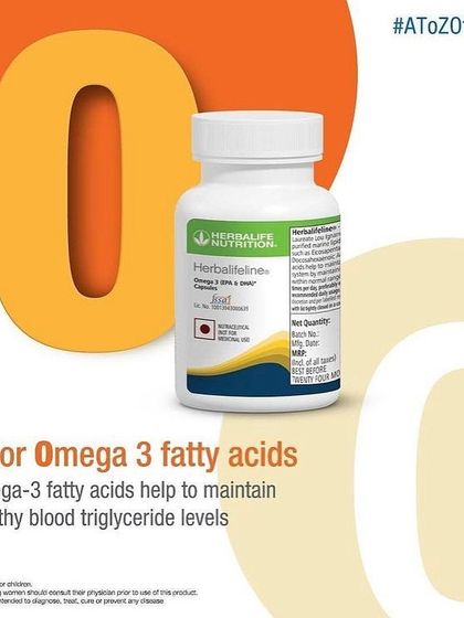 As part of our A to Z of health, 'O' is for Omega-3. These fatty acids are essential for maintaining healthy blood triglyceride levels and are a key component in our heart health protocols.