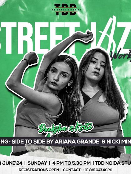 You are not ready for what's coming. Join our Street Jazz workshop for a sassy and powerful choreography to "Side to Side".