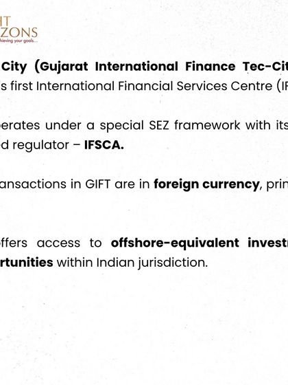 This bulletin puts a spotlight on GIFT City, India's global financial hub. We explain its tax advantages, eligible investments, and how it is emerging as a preferred center for cross-border wealth structuring for NRIs and HNIs.