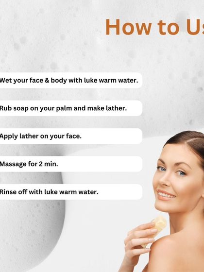 Not sure how to get the best results? Just follow these simple steps. Using my Ubtan soap daily will help you achieve a soft, glowing complexion.