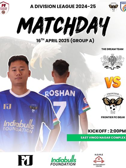 Match day announcement for our game against The Dream Team. Our players are ready to hunt for another win.