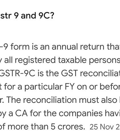 The GSTR-9 is the annual return for all registered taxpayers, while the GSTR-9C is a certified reconciliation statement. We manage both to ensure your annual compliance is seamless.