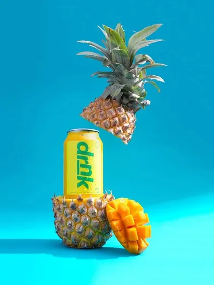 For beverage brands, I love creating dynamic and colorful visuals that pop. This shot uses creative styling with a levitating effect to make the product feel exciting and fresh, perfect for social media campaigns that need to grab attention instantly.