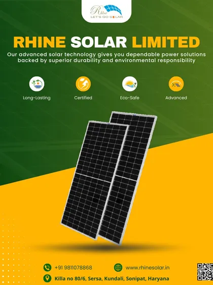 This is my advanced solar technology in a single panel. It's a long-lasting, certified, eco-safe, and advanced power solution, backed by superior durability and my commitment to environmental responsibility.