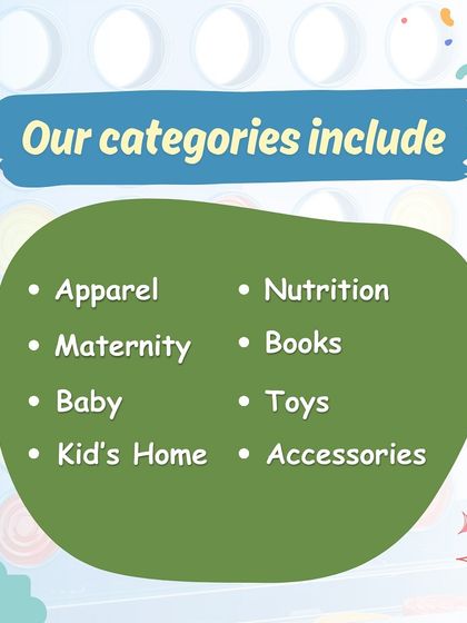 A call-out to brands, highlighting the categories I curate for, including apparel, maternity, toys, and kids' home products.