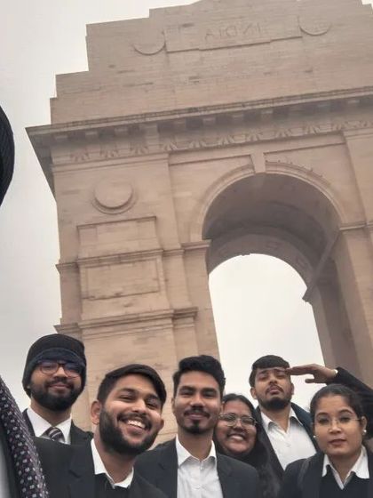 This is what a cool team looks like. A fun outing to India Gate with my interns after a period of hard work.