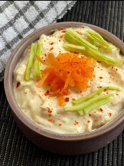 This homemade coleslaw is a perfect summer side dish. Instead of heavy mayonnaise, I use Greek yogurt as the base, mixed with shredded cabbage, carrots, and spices. It's refreshing, crunchy, and full of probiotics.