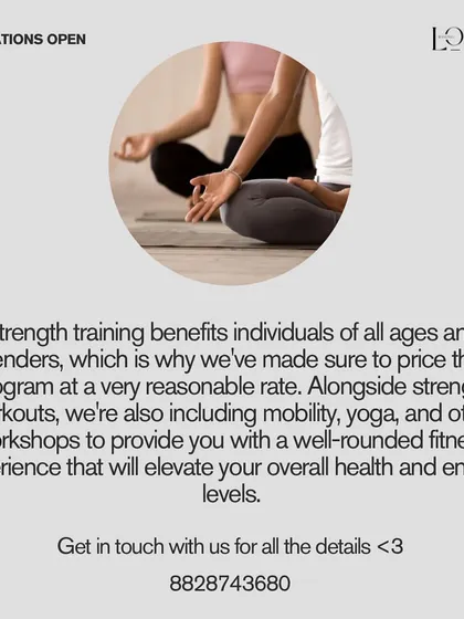 Strength training is for everyone. We offer a well-rounded fitness program that includes strength, mobility, and yoga at a reasonable rate to elevate your overall health.