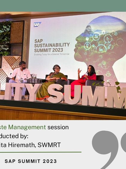 I was honored to be a speaker on the waste management panel at the SAP Sustainability Summit 2023. It was a great platform to encourage corporations and leaders to embrace sustainability and make responsible choices.