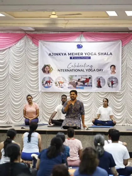 This was our International Yoga Day celebration. Seeing so many people come together to breathe and move as one is what it's all about. This is our yoga shala, our family, and I am so grateful for this community.