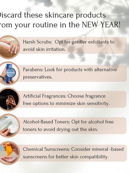 As you start a new year, consider a skincare detox. We recommend avoiding products with harsh scrubs, parabens, and artificial fragrances that can irritate the skin.