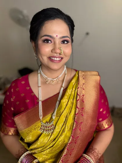 The final look, radiant and happy.
