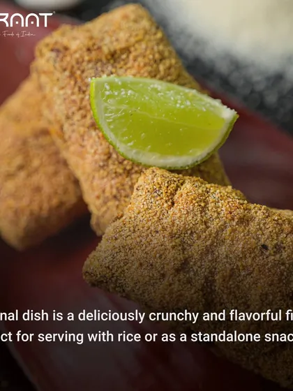 This is the final dish, a deliciously crunchy and flavorful fish fry, perfect for serving with rice or as a standalone snack.