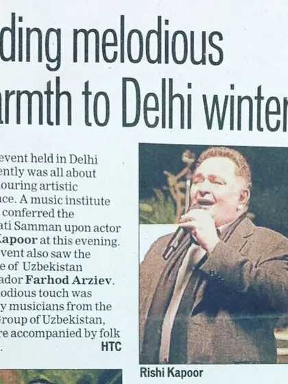 A closer look at the media coverage for the Saraswati Samman event honoring Rishi Kapoor. The presence of esteemed guests and international dignitaries highlights the prestige of the events held at my venue.