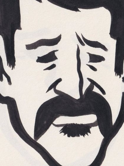 Another face from the 'Ordinary People' series. Each one has a unique feeling, created with just a few deliberate strokes.