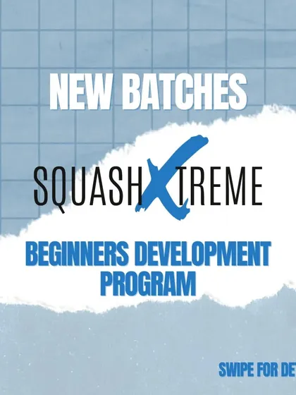 We are starting new batches for the Squash Xtreme Beginners Development Program.