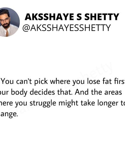 It's important to have realistic expectations. The scale will fluctuate, you can't spot-reduce fat, and you won't be perfect every day. Discipline beats motivation in the long run.