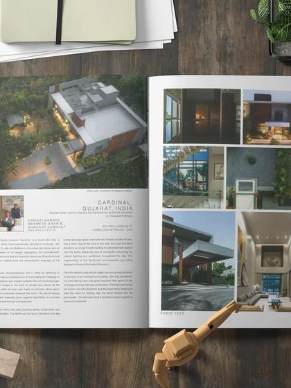 Another view of our 'Cardinal' villa feature from FOAID 2023, presented in a magazine layout. We thank the organizers for making us a part of this honor.