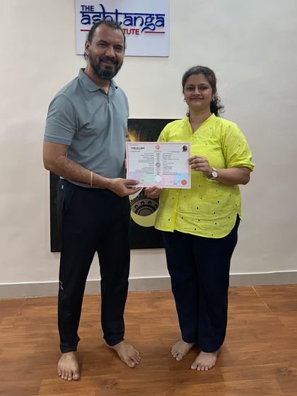 Another successful student receives her certification for the Diploma in Yoga Teacher Training and Diet & Nutrition. We celebrate her hard work and dedication.