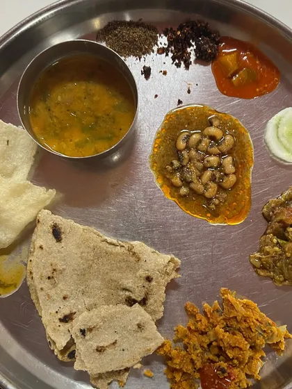 A classic thali filled with a variety of local dishes, textures, and flavors. Exploring a culture through its food is a sensory journey that complements our exploration through dance.