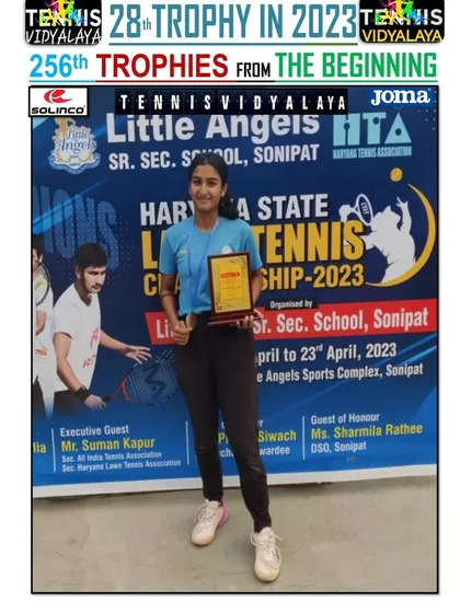 Congratulations to Tamanna Takoria for reaching the final in the team event of the Haryana School State Championship U-19.