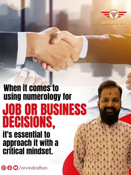 When it comes to your job or business, making the right decision is everything. I don't believe in shortcuts, so my approach is to use numerology as a tool for insight, but it must be combined with your own critical thinking and practical planning.