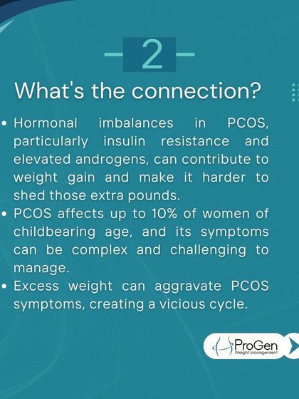 What's the connection? Hormonal imbalances in PCOS, particularly insulin resistance, can make it much harder to shed extra pounds, creating a vicious cycle.