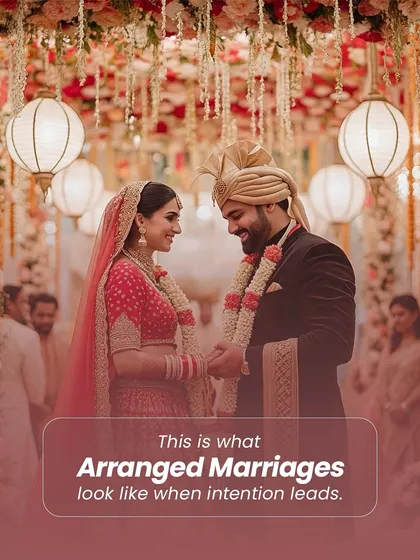 This is what a modern arranged marriage looks like when it's led by intention, not by chance. It's about two people finding a partner who aligns with their dreams, values, and pace of life, creating a fire that lasts forever.