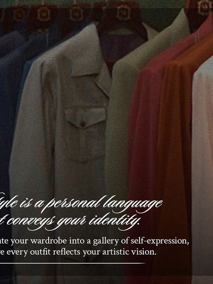 Style is a personal language that conveys your identity. This image encourages you to elevate your wardrobe into a gallery of self-expression with our bespoke pieces.
