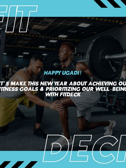 Happy Ugadi! We're celebrating the new year with a commitment to achieving our fitness goals and prioritizing our well-being together.